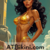 Papua New Guinea pinup contest atbikini golden bikini