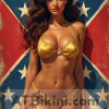 alabama bikini girl poster card