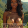 alabama bikini black woman in bikini poster card