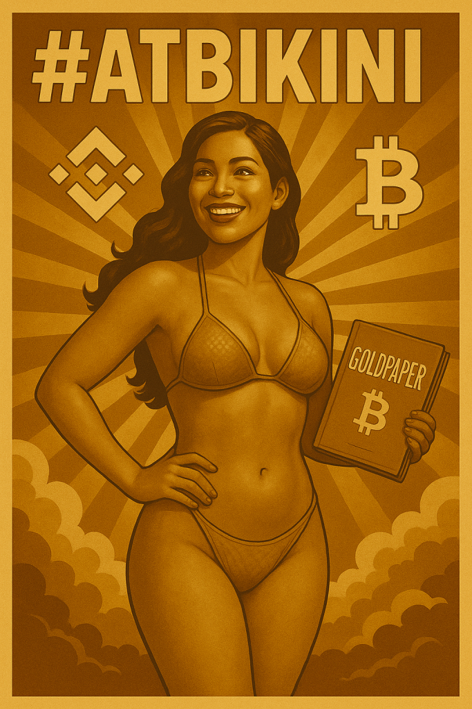 All Time Bikini, ATBikini Meme of Manifest destiny with Goldpaper too in 9:16