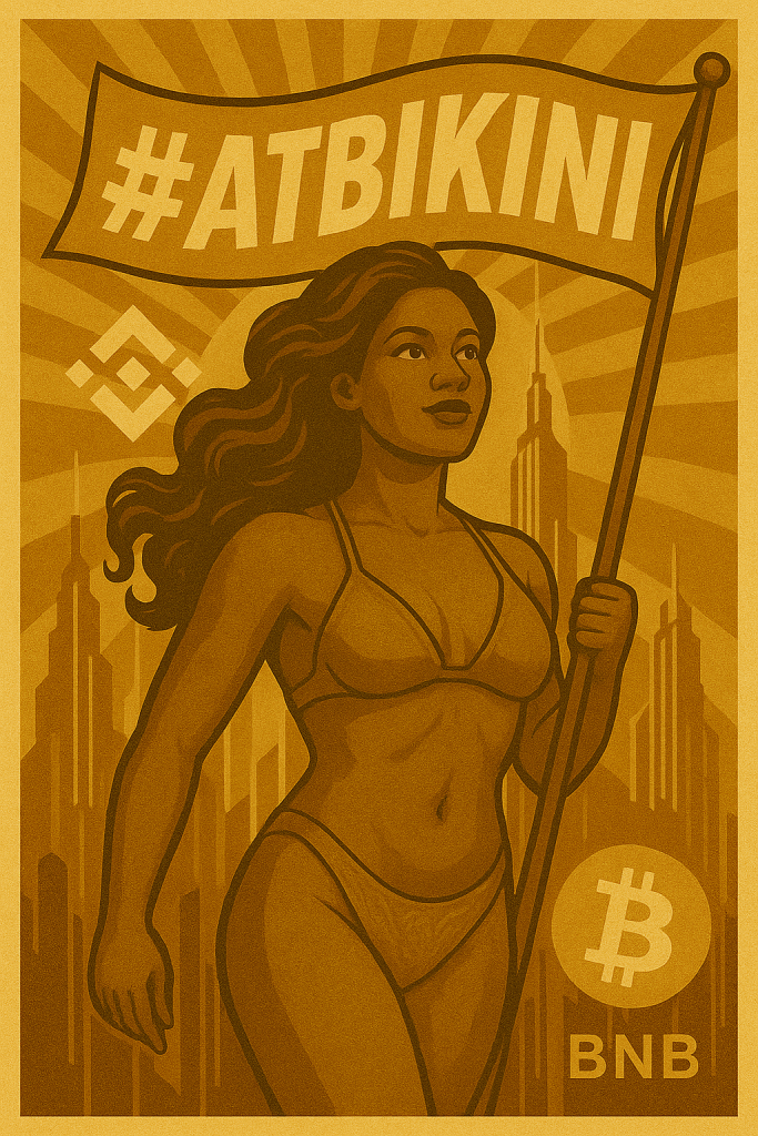 All Time Bikini, ATBikini Meme of Manifest destiny with Goldpaper too in 9:16