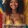 Papua New Guinea pinup contest atbikini golden bikini