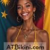 Papua New Guinea pinup contest atbikini golden bikini