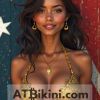 Papua New Guinea pinup contest atbikini golden bikini