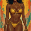 bikini pinup democratic republic of the congo golden bikini