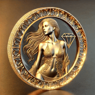 golden coin bikini contest twirl